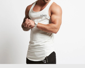 เสื้อกล้ามออกกำลังกายผู้ชายแบบแห้งเร็ว ระบายอากาศได้ดี สำหรับฟิตเนส วิ่ง หรือเล่นกีฬา  รับผลิตตามสั่ง (OEM) ขายส่ง - Product Image 3