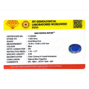 9.1 Ct AAA Grade Natural Sky Blue Sapphire Loose Gemstone IGI Certified 20mm Diameter for Fine Jewelry - Product Image 4