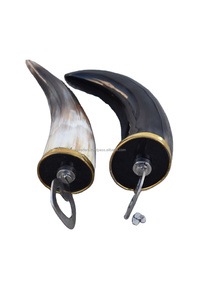 ที่เปิดขวดทำจากเขาควายขัดเงาอย่างดี ปลายทองเหลือง สีธรรมชาติ งานฝีมือสุดหรู เหมาะเป็นของขวัญสำหรับบาร์และร้านอาหาร - Product Image 4