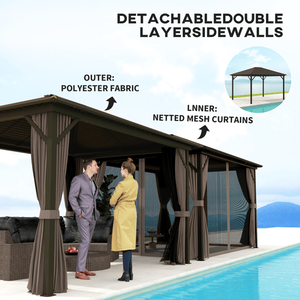 Pergola per Barbecue e Cucina all'Aperto, Gazebo per Uso Tutto l'Anno - Product Image 4