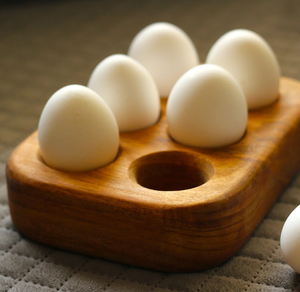 Wooden <b>Egg</b> Rack Stand Natural Finish Modern Design For Kitchen Use Convenient <b>Egg</b> Storage Solution - Product Image 1