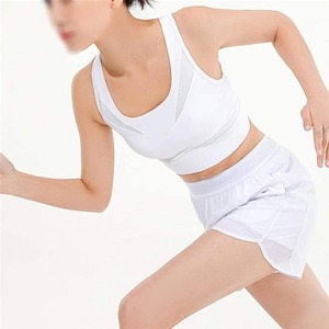 Conjunto de yoga de 2 piezas para mujer, venta al por mayor OEM, conjunto de sujetador y pantalones cortos de cintura alta. - Product Image 3