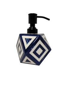 Distributeur de savon artisanal, accessoire de salle de bain, pompe manuelle pour lotion, flacon de savon pour les mains à poser sur comptoir, pour la maison et l'hôtel, par Curio Craft - Product Image 3