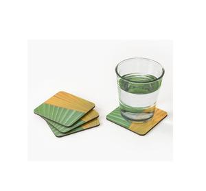 Posavasos de diseño único con tablero de MDF, impresión de adhesivo esmaltado, juego de 4 posavasos para bebidas, posavasos para té a un precio muy competitivo. - Product Image 1