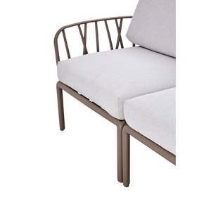 Design moderno per interni/esterni divano singolo poltrona cuscino morbido in plastica resistente alle intemperie per mobili da giardino sezionali da giardino - Product Image 6