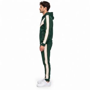 Men Zipper Tracksuit Athletic <b>Jacket</b> And Trousers Set Moisture Wicking Fabric Lightweight Design Comfortable Fit Performance - Product Image 6