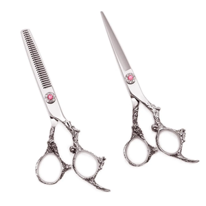 Ciseaux de coiffure professionnels en acier inoxydable avec manche en céramique, modèle Dragon, pour salon de coiffure - Product Image 1