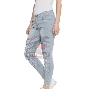 Pantalones Vaqueros de Mujer para Uso en Exteriores, Nuevo Estilo, de la Mejor Calidad, en Color Sólido, a Precio Económico - Product Image 3