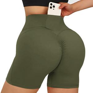 Ropa de fitness Ropa de gimnasia Pantalones cortos para mujer 100% Poliéster Pantalones cortos de secado rápido de alta calidad para mujer. - Product Image 5