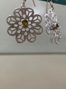 German <b>Silver</b> <b>Drop</b> <b>Earrings</b> Trendy Women's A High Quality Jewelry <b>Silver</b> Pear Cut Natural Gemstone Citrine Classic Handmade - Product Image 3