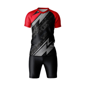Ensemble d'uniforme d'arbitre de football professionnel pour hommes, maillot à col en V à manches courtes, short à cordon de serrage réglable, 100 % polyester, séchage rapide - Product Image 2