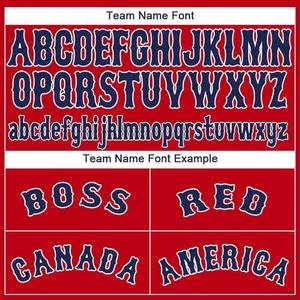 Maillot de football personnalisé rouge, marine et blanc, respirant, en polyester, à manches courtes, séchage rapide, uniforme d'équipe par sublimation - Product Image 6