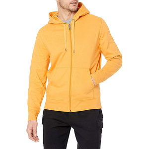 Wholesale Custom Men's Solid Color <b>Zip</b>-<b>Up</b> Hoodie Casual Style Regular Fit Men Hooded Sweatshirt - Product Image 1