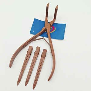 Pinzas profesionales para extensiones de cabello con cinta adhesiva, herramienta de presión resistente al calor para extensiones de cinta, venta al por mayor OEM - Product Image 4