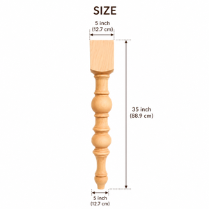 Premium Solid Wood <b>Table</b> Legs Elegant Minimalist Design for <b>Dining</b> <b>Table</b> Desk Console or Office Furniture Stylish DIY Solutions - Product Image 2
