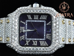 Factory Wholesale High Quality Hip Hop Moissanite Diamond Glass <b>Watch</b> with Iced Out <b>Case</b> Premium Fashion Accessories Business - Product Image 5