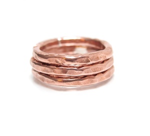 Antique Creation Handcrafted <b>Wire</b> Art Spiral Band Love Style Adjustable Copper Ring with Geometric Swirl Design - Product Image 2