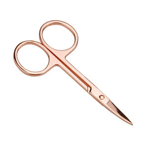 Ciseaux à cuticules professionnels en acier inoxydable, petits, pour manucure, ciseaux courbés tranchants pour sourcils, nez et cils - Product Image 6