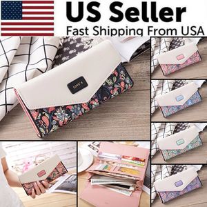 Fashion Women's Leather Envelope Clutch <b>Wallet</b> <b>Long</b> Card Holder Purse Bag Handbag - Product Image 5