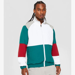 เสื้อแจ็คเก็ตกันลมผู้ชายแบบ Color Blocking คุณภาพดีที่สุด เสื้อแจ็คเก็ตกันลมผู้ชาย ไนลอน โพลีเอสเตอร์ สำหรับกิจกรรมกลางแจ้ง น้ำหนักเบา มีซิป - Product Image 5