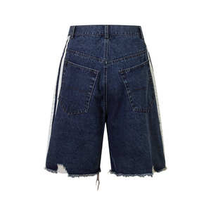 Short en jean décontracté pour homme, design personnalisé, style streetwear, 100% coton - Product Image 2