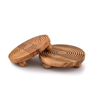 Support à plantes sur piétement en teck artisanal - Vente en gros depuis l'Inde - Product Image 6