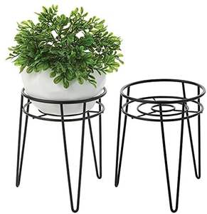 Support de pot de fleurs en fer durable, conçu pour une utilisation en intérieur et en extérieur, offrant un support solide et une stabilité durable. - Product Image 1