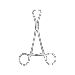 Pinzas Ortopédicas de 165 mm, Instrumento Quirúrgico de Acero Inoxidable, Pinzas Reutilizables para Sujetar Huesos y Tejidos, Hechas en Pakistán - Product Image 1
