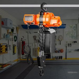 Polipasto Eléctrico Monofásico de 120V, Capacidad de Carga de 2200 Libras, Velocidad de 6.9 Pies/min, Altura de Elevación de 20 Pies, Cadena para Grúa Aérea de 328 Pies - Product Image 4