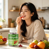 Gummies à l'ashwagandha pour le soulagement du stress et la relaxation, véganes, sans gluten, non OGM, 60 unités, complément alimentaire à base de plantes USDA