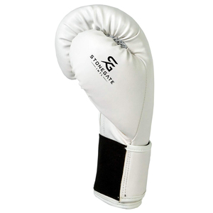 Gants de boxe en cuir de vachette avec logo personnalisé, gants d'entraînement professionnels pour le sparring, fermeture à lacets au poignet, 2026 - Product Image 2