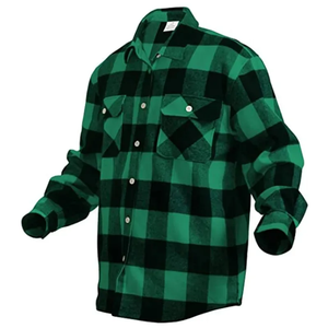 Heavyweight 100% Cotton <b>Flannel</b> Shirt Streetwear <b>Overshirt</b> Custom Branding Wholesale Apparel Factory Quick Dry Breathable <b>Men's</b> - Product Image 1