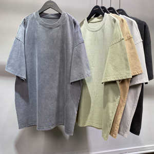 Venta al por mayor de calidad Best Overs Summer New Heavyweight Loose Vintage T Shirt Custom Men Vintage Oversized TshirtDDP Shipping - Product Image 1