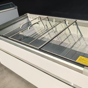 <span class=keywords><strong>Congélateur</strong></span> horizontal commercial à refroidissement direct avec porte coulissante en verre, pour glaces, viandes, etc., pour supermarchés - Product Image 2
