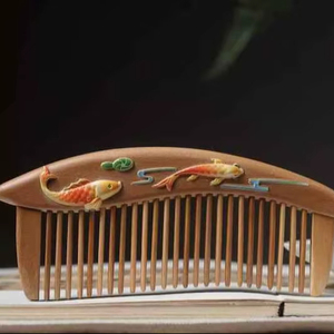 Peine de Madera para Masaje, Ideal para Regalos, Peine Natural para Cabeza y Cuero Cabelludo, Cepillos de Limpieza - Product Image 1