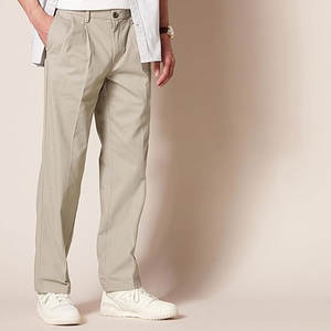 Pantalones Chinos Clásicos para Hombre, Resistentes a las Arrugas, con Pliegues, Cómodos, de Mezcla de Algodón, Casuales, para Oficina, Trabajo, Uso Diario, Premium - Product Image 3
