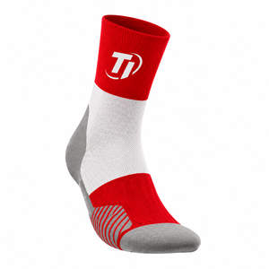 Chaussettes de sport athlétiques personnalisées avec logo TI, chaussettes de sport de performance supérieure, respirantes, rembourrées, chaussettes d'entraînement avec logo personnalisé - Product Image 2