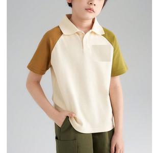 T-shirt d'été pour enfants en coton 100% de haute qualité, impression personnalisée du logo, t-shirt pour enfants, uniforme scolaire, hauts pour garçons, polo, fournisseur du Bangladesh - Product Image 3