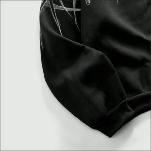 Sweat à capuche zippé oversize brodé en coton épais délavé pour homme, style streetwear, avec pantalon de survêtement évasé, écoresponsable, personnalisable OEM - Product Image 5