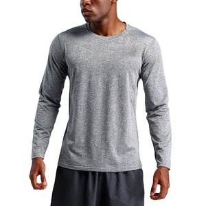 Camisetas de Compresión para Hombre al por Mayor, Ropa Deportiva para Correr y Entrenar, Manga Larga, Poliéster/Algodón, Lisas, Transpirables - Product Image 2