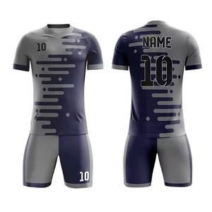 Maillots de football personnalisés pour clubs et tournois, impression numérique, 100 % polyester, col en V, manches courtes, collection été, vente chaude - Product Image 4