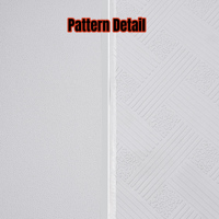 Panel de Yeso Recubierto de Vinilo PVC Blanco para Techo Falso, Precio de Panel de PVC para Pared