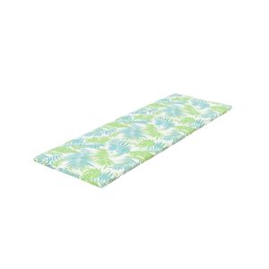 2 Thick Floral Chaise Lounge <b>Cushion</b> in <b>Leaf</b> Coconut Design Waterproof Foldable 2-Part for Poolsides Patio Garden - Product Image 3
