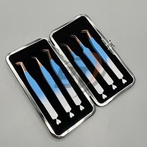 แหนบต่อขนตาสแตนเลสสองโทนสีโรสโกลด์ปลายแหลมพร้อมโลโก้ที่กำหนดเองได้รับการยอมรับ - Product Image 4