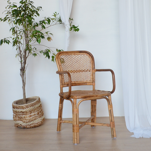 Wholesale Natural Bamboo Armchair Handwoven Seat Durable <b>Frame</b> for Outdoor Garden Bedroom Furniture Vietnam OEM ODM - Product Image 2