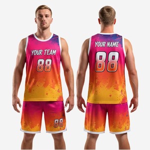 Maillot de basketball personnalisé en gros, uniforme d'équipe sublimé, respirant, séchage rapide, pour jeunes et adultes, vêtements de sport d'extérieur - Product Image 1
