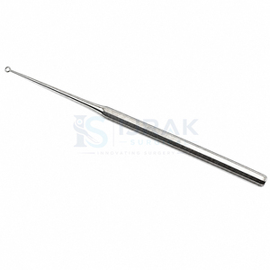 Curetas Buck Ear de 6.5 pulgadas, afiladas y romas, rectas y curvas, instrumentos quirúrgicos ORL - Product Image 1