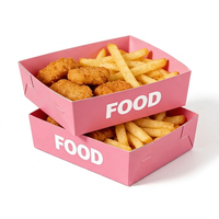 Barquette jetable en papier kraft durable pour vente en gros, idéale pour pique-nique, salade, frites, poulet à emporter