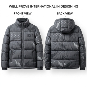 Chaqueta Bomber Formal de Camuflaje, Impermeable y Resistente al Viento, de Nailon Verde de 300 GSM, con Logotipo Personalizado, Unisex, con Parches - Product Image 6