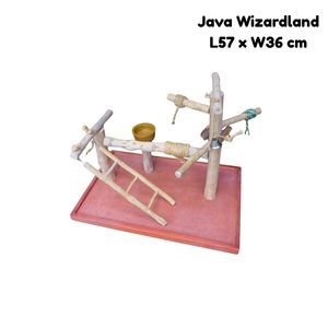Perchoir pour oiseaux en bois de Java écologique, bois de café, Java Wizardland pour fournitures pour oiseaux - Product Image 1